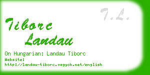 tiborc landau business card